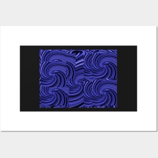 Purple & Black Swirls of Madness Posters and Art